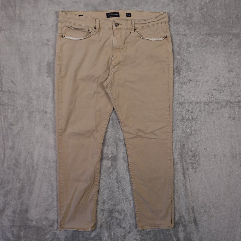 Lucky Brand jeans 121 Slim men's 38x32 khaki‎ chino